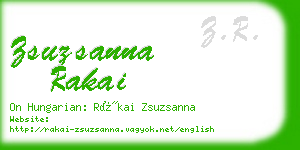zsuzsanna rakai business card